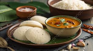 Idli (3 pcs) with Sambar